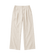 VÉRO Pleated Linen Pants in cream, wide cut leg