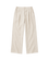 VÉRO Pleated Pants in cream linen, wide cut leg
